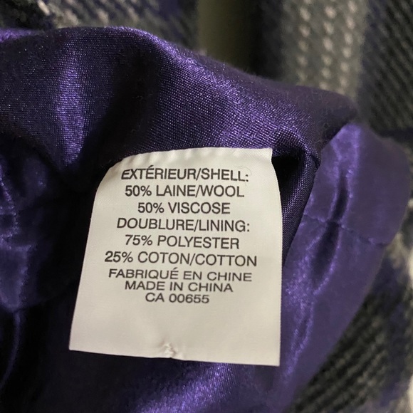 Vintage Y2K purple/grey coat - Picture 9 of 9